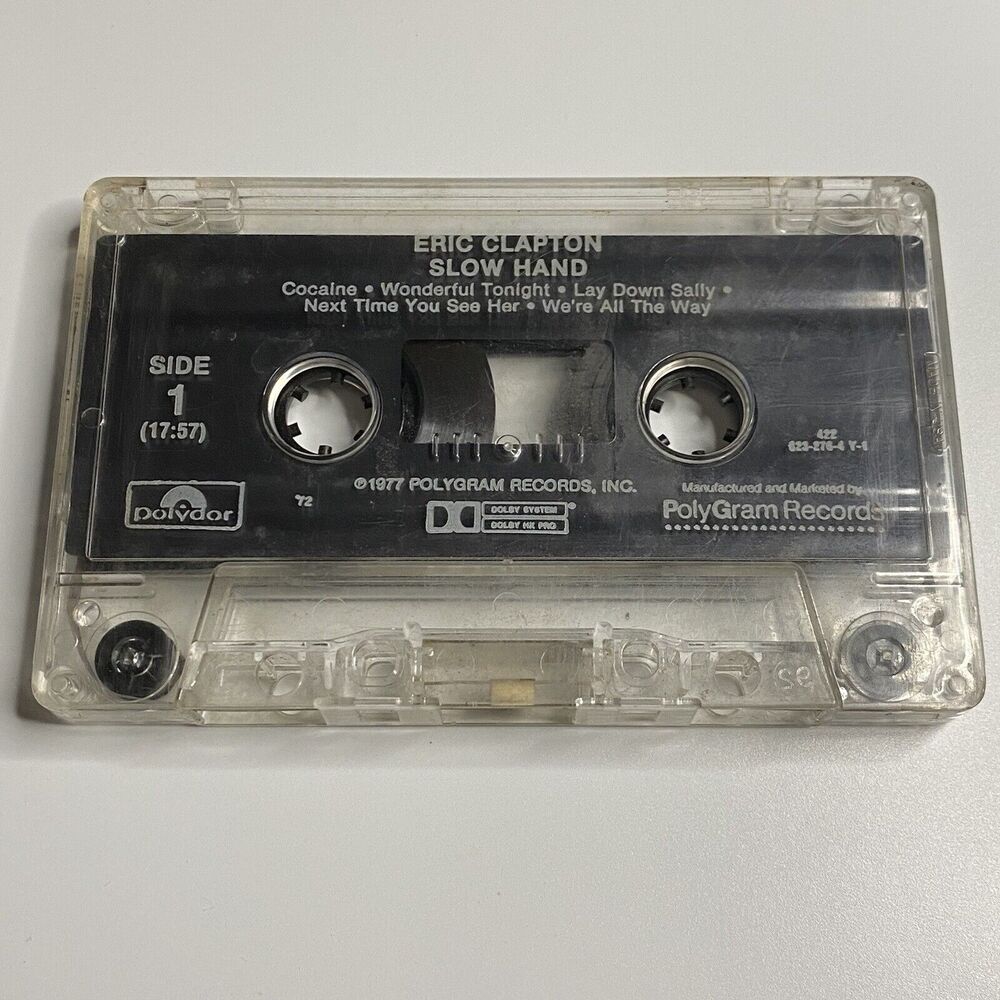 Eric Clapton - Slowhand Cassette Tape - Classic Rock Blues Vintage 1977